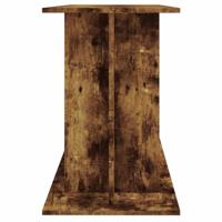 Aquariumstandaard 120x40x60 cm bewerkt hout gerookt eikenkleur - thumbnail