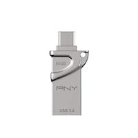 PNY Duo-link OTG USB flash drive 64 GB USB Type-A / Micro-USB 3.2 Gen 1 (3.1 Gen 1) Zilver - thumbnail