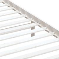 Bedframe massief hout wit 90x190 cm - thumbnail