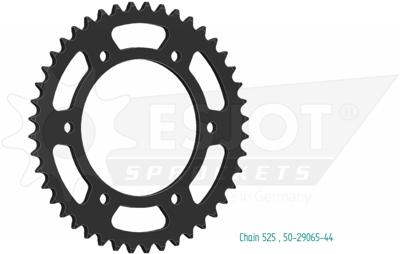 ESJOT Chain wheel 525 44z steel black