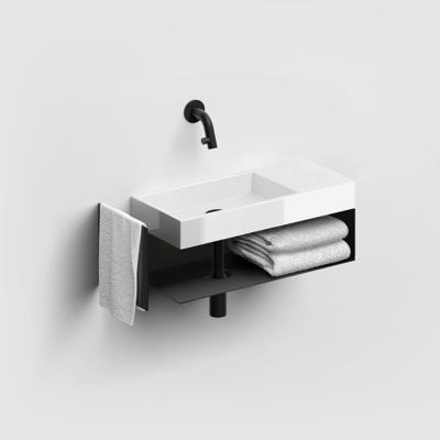 Fonteinkast Clou Mini Wash Me Rechts Zwart Clou