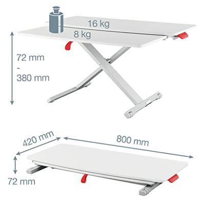 Leitz 65320085 staande bureau Grijs