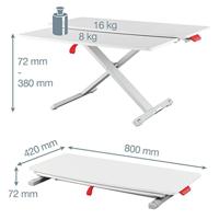Leitz 65320085 staande bureau Grijs - thumbnail