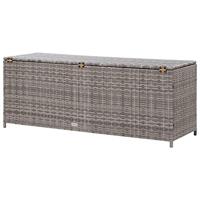 Tuinbox 120x50x60 cm poly rattan grijs - thumbnail
