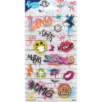 Totum Stickervel graffiti