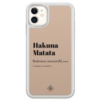 iPhone 11 hybride hoesje - Hakuna matata - thumbnail