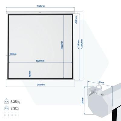 Wall screen iggual PSIMS200 (200 x 200 cm) - thumbnail