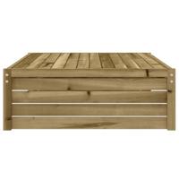 Tuinvoetenbank 120x80 cm geïmpregneerd grenenhout - thumbnail