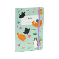 Beans & Co Katten Gerecycled A5 Gelinieerd Notitieboekje - thumbnail