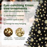 VidaXL Kerstboom met 150 led met standaard zwart 150 cm pvc - thumbnail