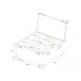 Roadinger ROADINGER Flightcase 4x THA-250F