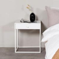 Nohr Nachtkastje 'Shaune' Met 1 lade, kleur Wit - thumbnail