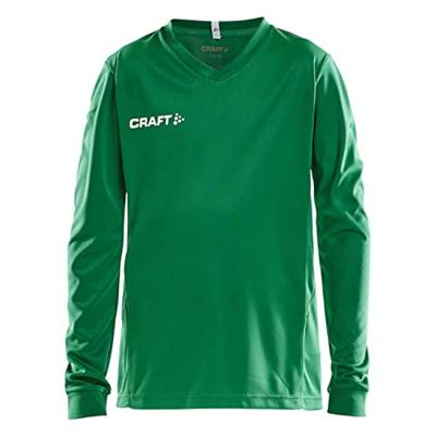 Craft 1906886 Squad Solid Jersey LS JR - Team Green - 122/128