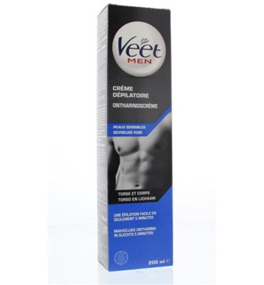 Veet Men ontharingscreme sensitive 200 Milliliter