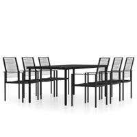 7-delige Tuinset zwart - thumbnail