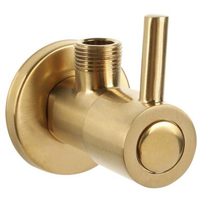Differnz hoekstopkraan 1/2 x 3/8 mat goud