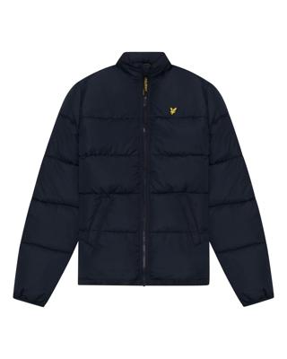 Lyle & Scott Winterjas puffer met capuchon - Z271 Dark Navy blauw