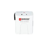SKROSS | 1.302180 | Micro MUV | Universele 2-polige reisadapter - spanning en vermogen 100V - 250W / 250V - 625W. Bescherming tegen elektrische schokken - thumbnail