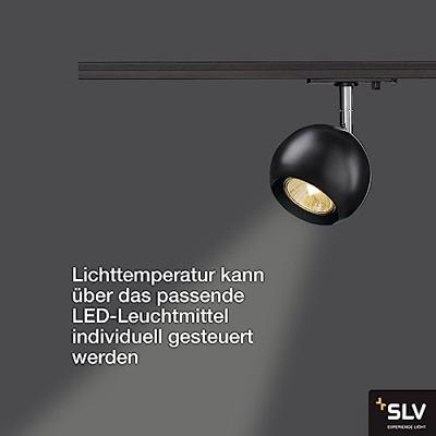 SLV 144010 230V-railsysteem lamp GU10 Zwart, Chroom SLV 144010 230V-railsysteem lamp GU10 Zwart, Chroom