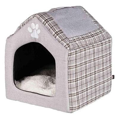 Trixie relax iglo hondenhuis silas grijs / creme