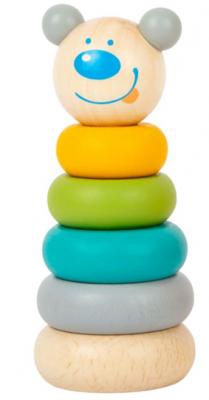 Small Foot houten stapeltoren dier pastel, 6dlg. Small Foot houten stapeltoren dier pastel, 6dlg.