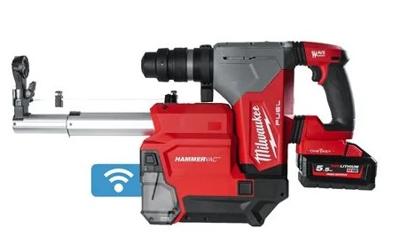 Milwaukee M18 FUEL™ ONEFHPX DEL-552C ONE-KEY™ Accu combihamer SDS-Plus 5,0J + snelwisselboorkop + stofafzuiging 18V 5.5Ah in HD-Box - 4933478498