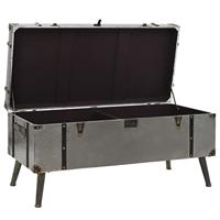 Salontafel 102x51x47,5 cm MDF en aluminium - thumbnail