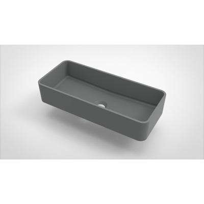 Opbouw Waskom Arcqua Case Rechthoek 60x26 cm Mat Grijs Arcqua Opbouw Waskom Arcqua Case Rechthoek 60x26 cm Mat Grijs Arcqua
