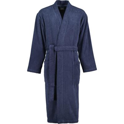 Cawö Cawo Heren Home Kimono Uni 828 S blau