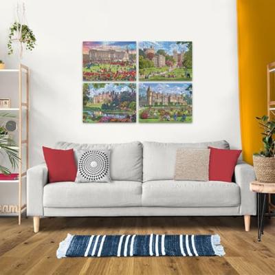 Ravensburger puzzel Happy days koninklijke woningen - 4 x 500 stukjes