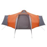 Tent met dak Grijs en Oranje 492 x 492 x 275 cm Polyester - thumbnail