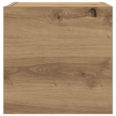 Tv-wandmeubel 30,5x30x30 cm artisanaal eikenkleurig