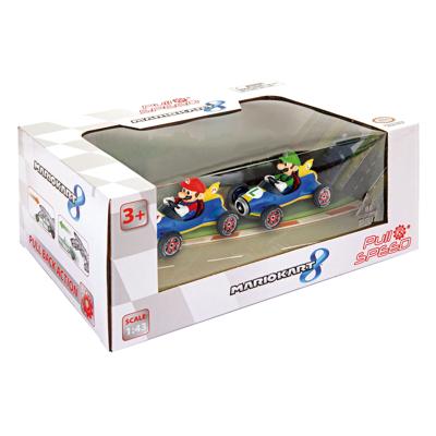 Carrera Super mario pull back raceauto's mach 8, 2dlg.