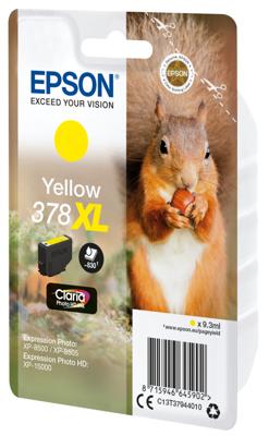 Epson 378XL 9.3ml 830pagina's Geel inktcartridge - [C13T37944020]