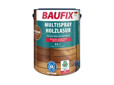 BAUFIX Multispray houtbeits 5 liter (Walnoot, zijdeglans) BAUFIX Multispray houtbeits 5 liter (Walnoot, zijdeglans)