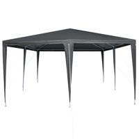 Partytent Antraciet en Wit 400 x 400 x 266 cm - thumbnail