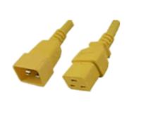 ACT AK5100 230V Stroomkabel C19/C20 Geel - 60 cm - thumbnail