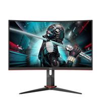 AOC Gaming CQ27G2U 80 cm (27 inch) gebogen monitor (QHD, HDMI, DisplayPort, Free-Sync, 1 ms reactietijd, 144 Hz, 2560x1440) zwart/rood - thumbnail