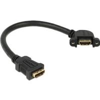 Delock 85101 Kabel HDMI A female > HDMI A female paneelmontage 110° schuin 25cm - thumbnail