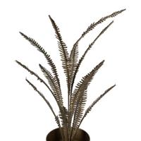Clayre & Eef Kunstplant 63 cm Goudkleurig Ijzer Decoratie plant - thumbnail