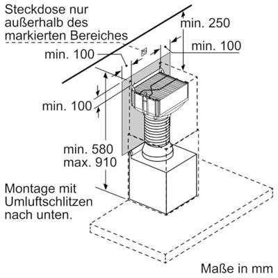 Bosch DWZ1DX1I6 CleanAir Plus recirculatie startset (integreerbaar) - thumbnail