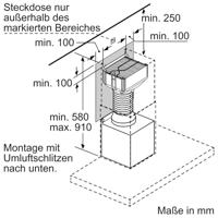 Bosch DWZ1DX1I6 CleanAir Plus recirculatie startset (integreerbaar) - thumbnail