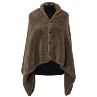 Omslagplaid nox 75x150cm steenbruin - thumbnail