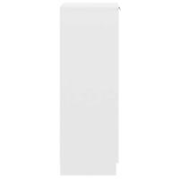 Schoenenkast 30x35x100 cm bewerkt hout wit - thumbnail