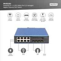 Digitus DN-651161 Industrial Ethernet Switch 8 + 4 poorten 1 GBit/s - thumbnail