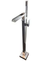 Badkraan Vrijstaand Ducta Best Design 92 cm Watervaluitloop Hoogglans Chroom - thumbnail