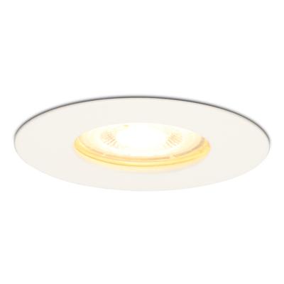 Bari LED Inbouwspot - 4,4 Watt 345 lumen - 2700K Warm Wit - GU10 - Dimbaar - Rond - IP65 Waterdicht - Wit - Voor binnen, buiten en badkamer