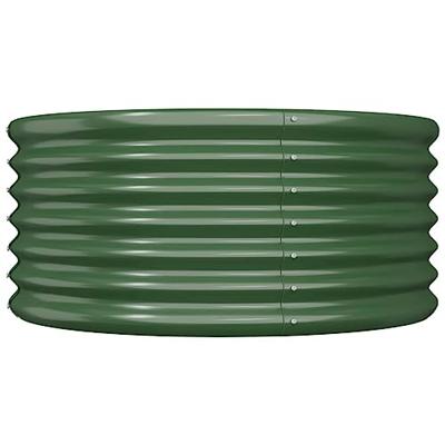 Plantenbak 80x80x36 cm gepoedercoat staal groen