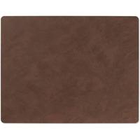 LIND DNA - Dinner Mat Square - Placemat 35x45cm Nupo Dark Brown - thumbnail