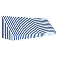 VidaXL Luifel 400x120 cm blauw en wit - thumbnail